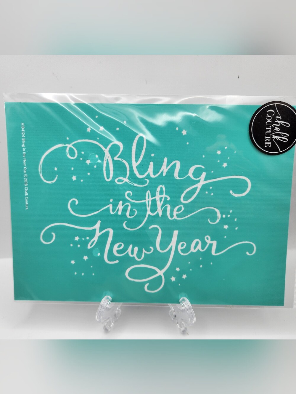 Chalk Couture Transfer Bling In The New Year 5x7 New